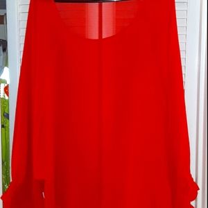 Orange Checked blouson